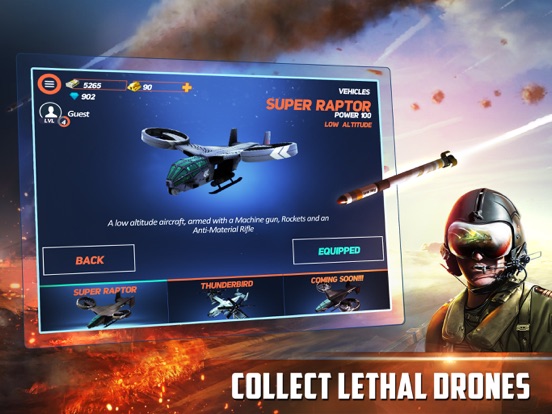 Drone 2 Free Assault iPad app afbeelding 3