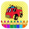 Fire Truck Coloring Book Game For Kid Edition