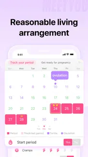 meetyou - period tracker iphone screenshot 3