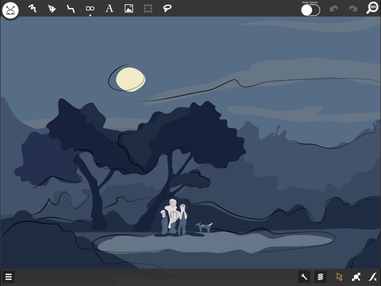 miniDraw 2 Starter: Vector Art iPad screenshot 1 - Photo & Video app