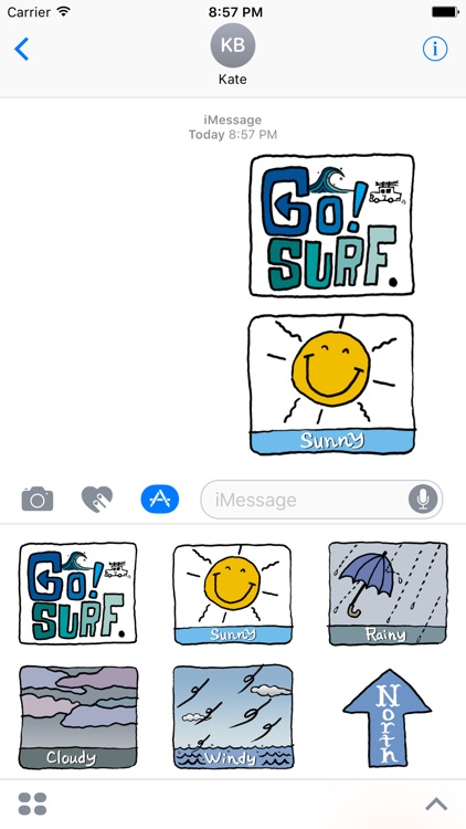 Surfing Sport Stickers by Design91