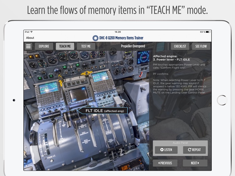 DHC-8 Q200 Memory Items