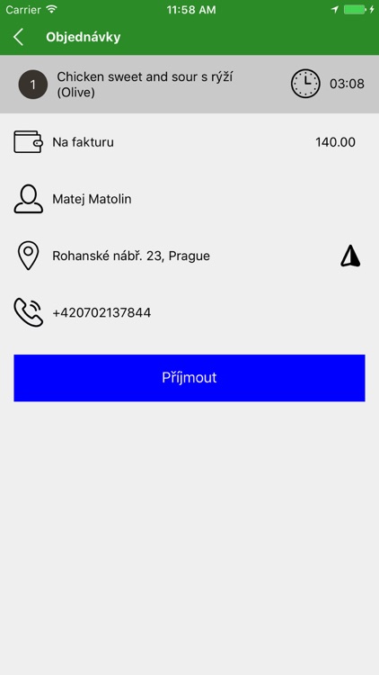 Ordr Courier 3 - Rozvoz jídla