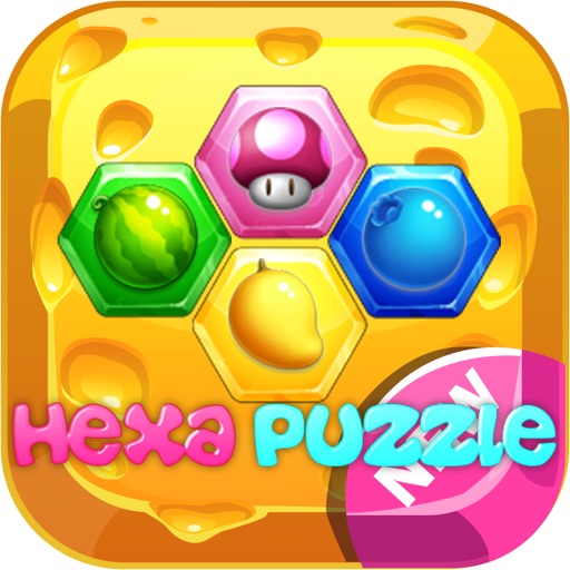 Hex fruit candy block : Hexa puzzle blast Icon