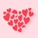 Hearts Hand drawn app icon - Stickers app for iPhone