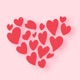 Hearts Hand drawn app icon - Stickers app for iPhone