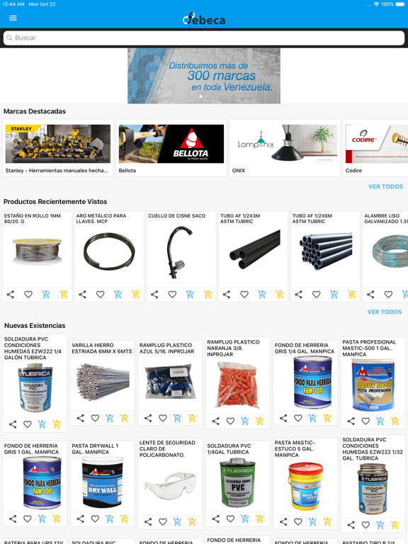 Catálogo Digital Febeca C.A. iPad screenshot 1 - Shopping app
