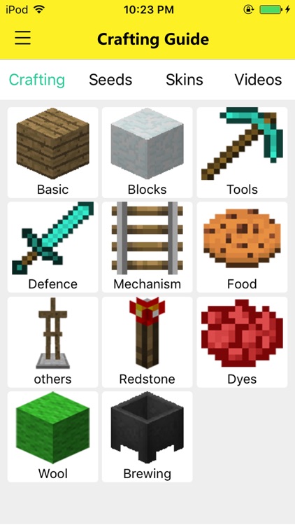 Crafting Guide for Minecraft PE:Unofficial App