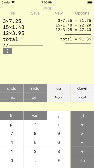 BRISTOL - Calculator Screenshot