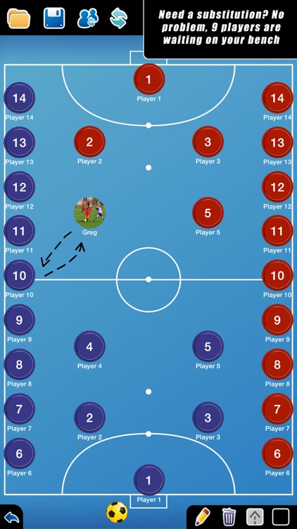 Coach Tactical Board for Futsal