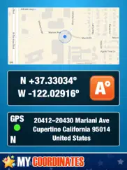 my coordinates. gps location iPad Captures Décran 1