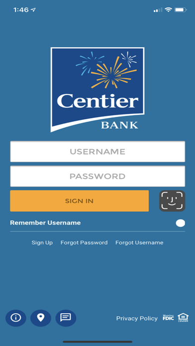 Centier Bank Mobile Screenshot