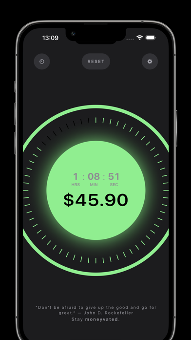 Moneyvated: Money Income Timer Screenshot