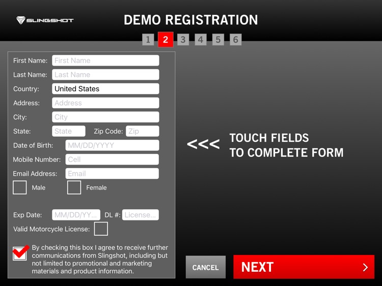 Slingshot Lead Gen for iPad