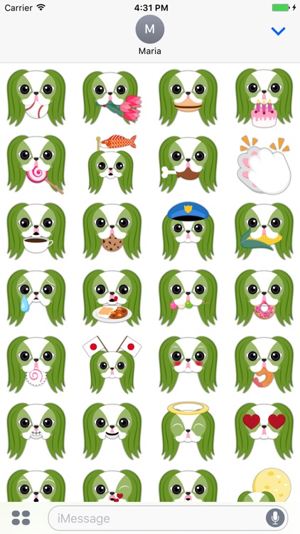 Saint Patrick's Day Japanese Chin Emoji Stickers