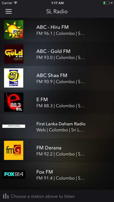 SL Radio Screenshot