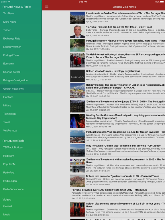 Screenshot #5 pour Portugal News English Today & Portuguese Radio