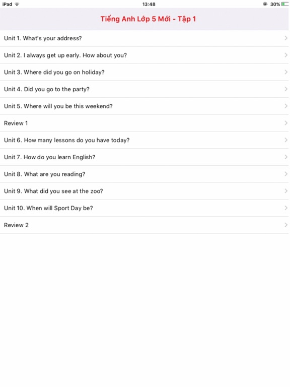 Screenshot #4 pour Tieng Anh 5 Moi - English 5 - Tap 2