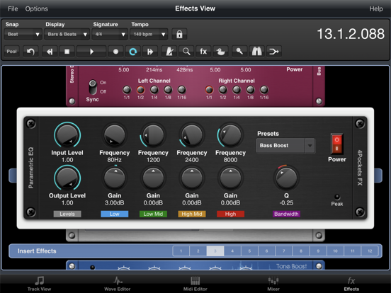 Parametric EQ AUv3 Plugin iPad app afbeelding 4