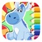 Donkey Coloring Book Page Game For Kids Edition