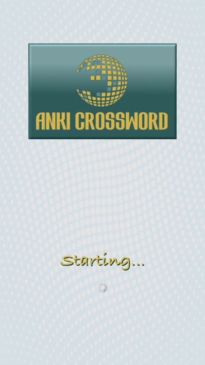 Anki Crossword