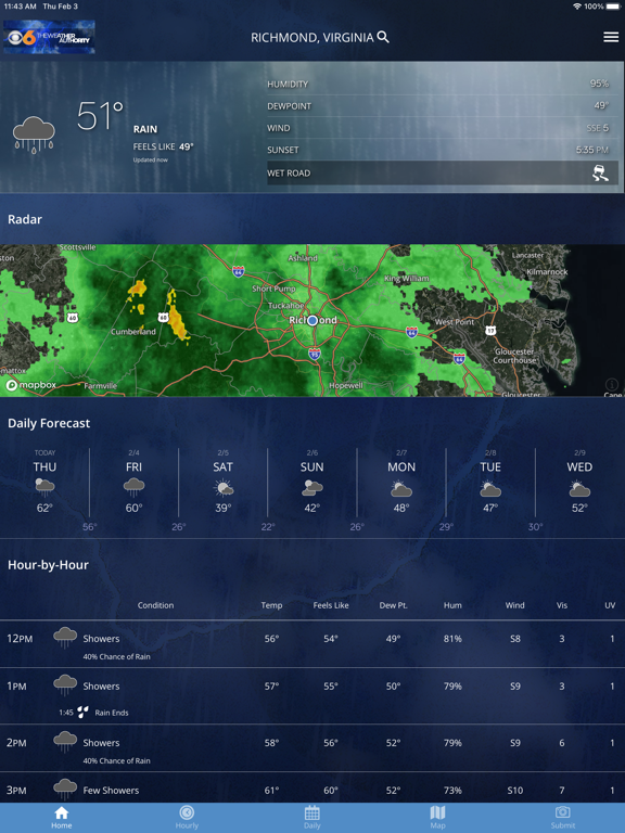 Screenshot #5 pour CBS 6 Richmond, Va. Weather