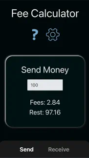 fee calculator for paypal fees iphone screenshot 1