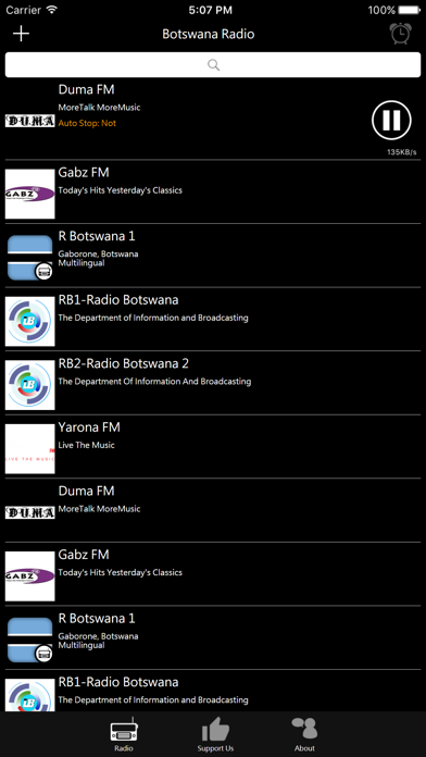 Botswana Radio iPhone screenshot 2 - Entertainment app