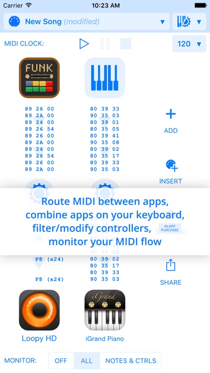 Midiflow – MIDI router/processor/sync clock
