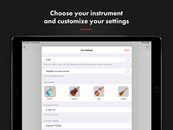 Fender Tune: Guitar Tuner App iPad app afbeelding 7