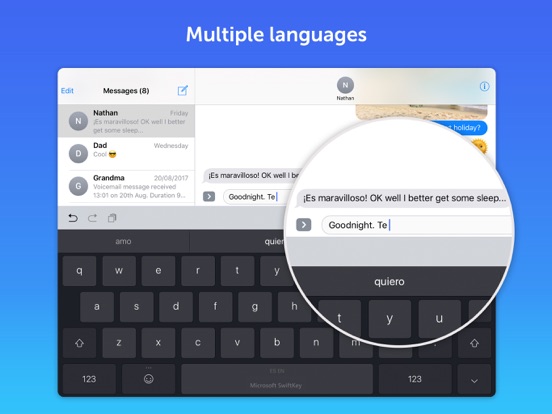 Microsoft SwiftKey AI Keyboard iPad app afbeelding 5