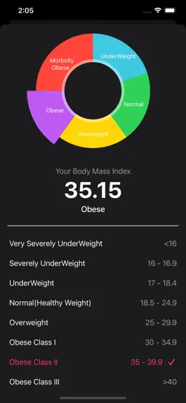 Game screenshot BMI Weight Loss Calculator apk