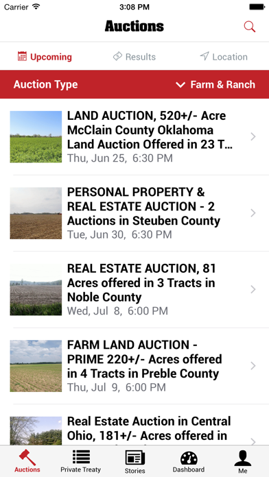 Schrader Auction Screenshot