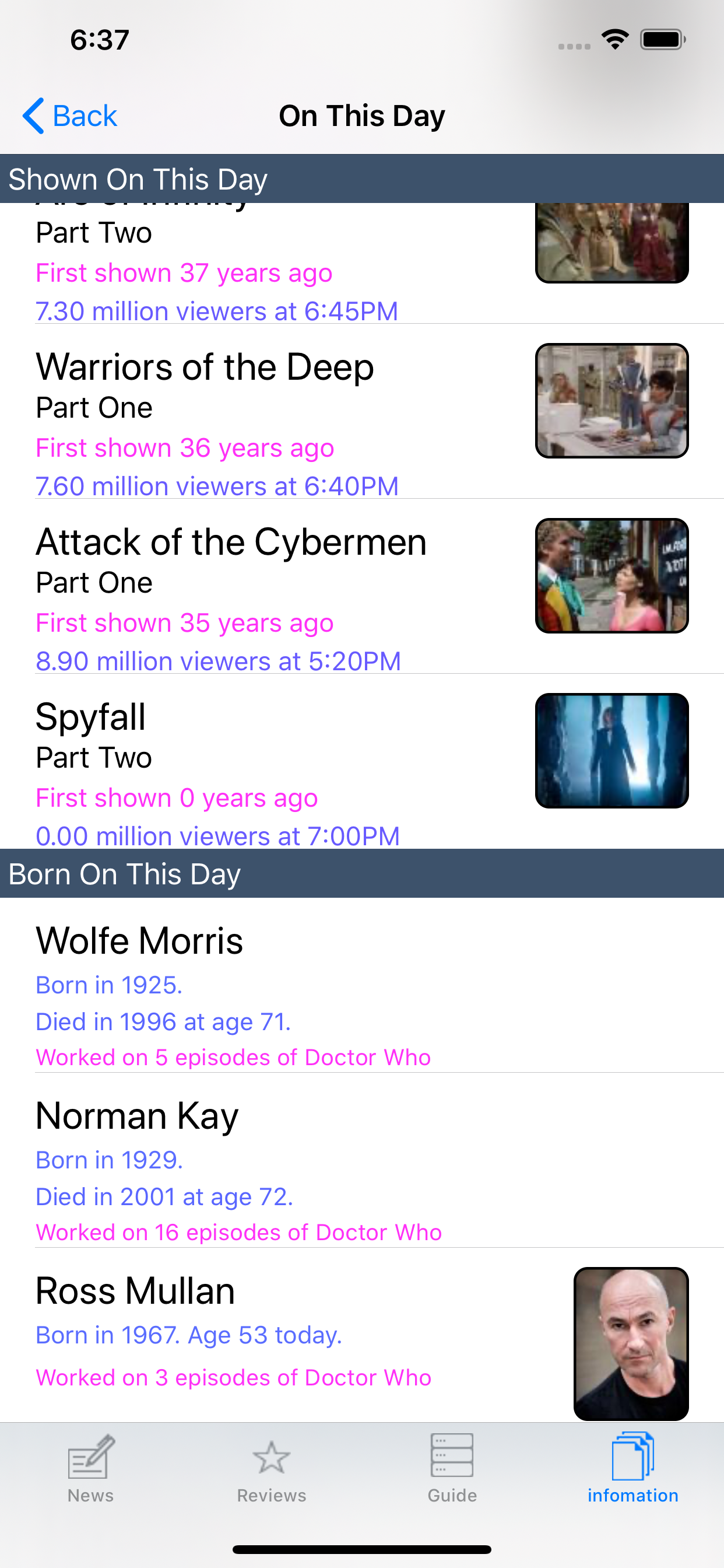 NITAS - Doctor Who News Matrix screenshot 5
