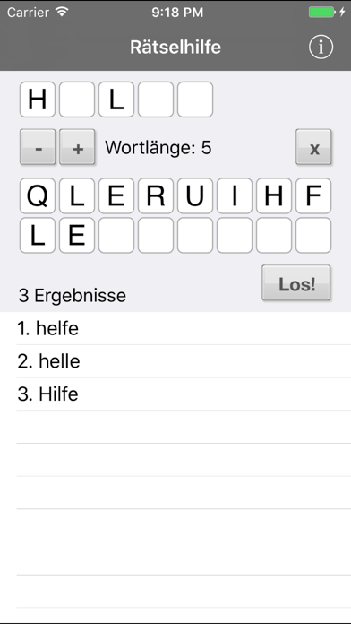 Screenshot #1 pour Rätselhilfe