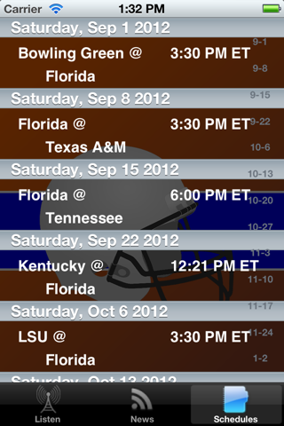Florida Football - Sports Radio, Schedule & News screenshot 2