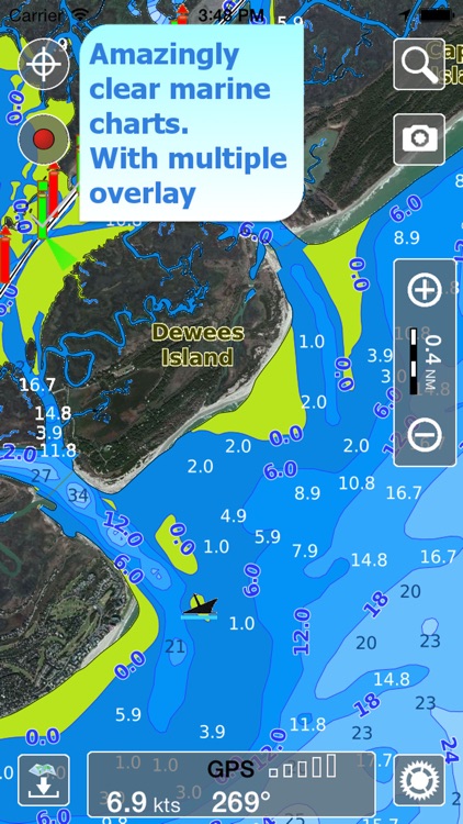 Aqua Map Virginia to Georgia - GPS Nautical Charts