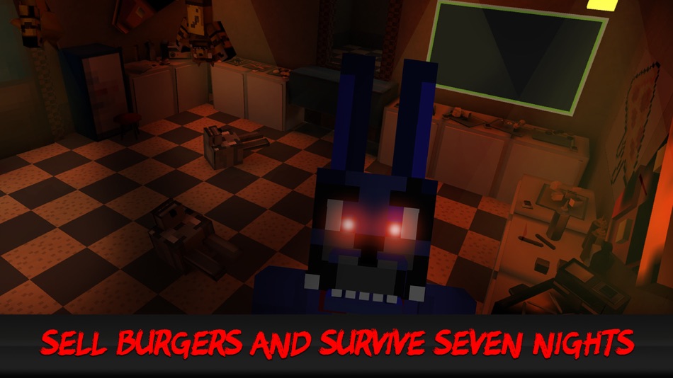 #3. Nights at Cube Burger Bar 3D (iOS) Podle: Tayga Games OOO