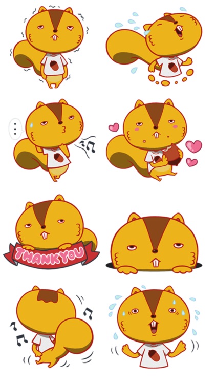 Squirrel Stickers
