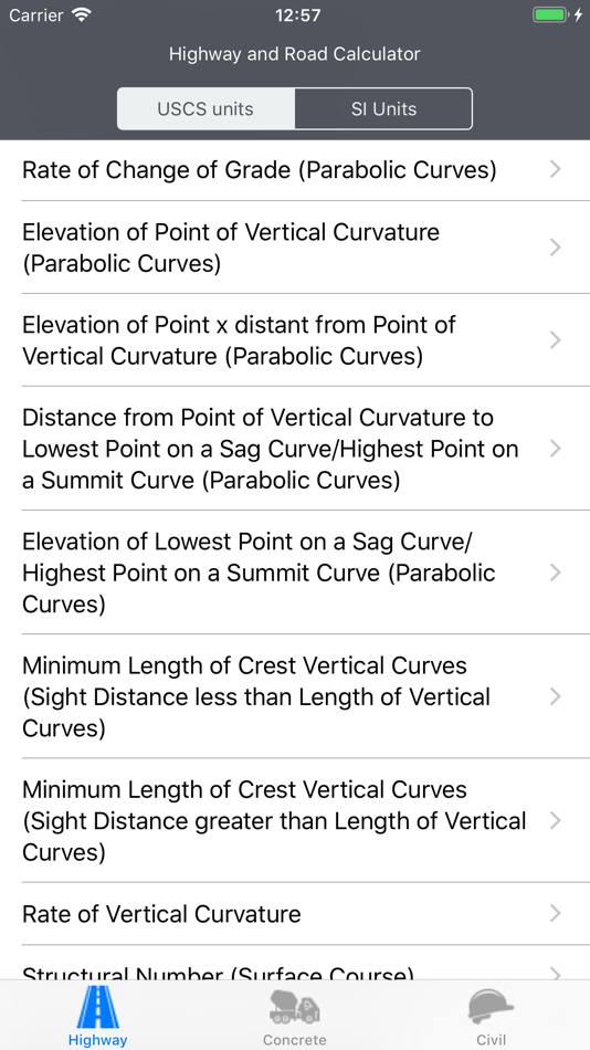 #3. Highways & Roadwork Calculator (iOS) By: V PUGAZHENTHI