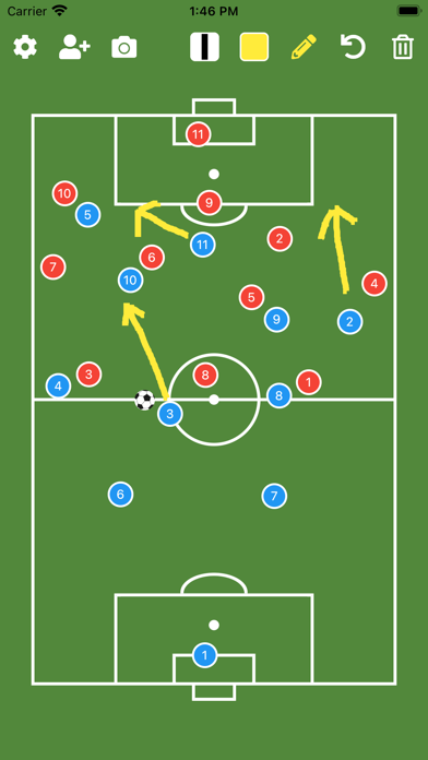 Simple Soccer Tactic Board Screenshot