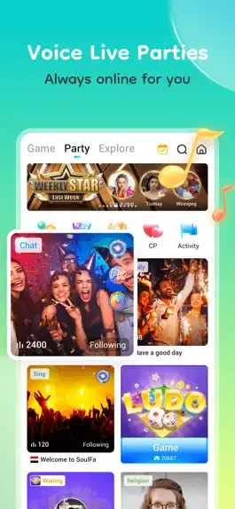 Game screenshot SoulFa-Group Voice Chat&Ludo apk