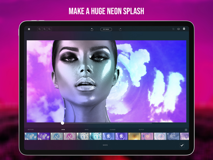 Neon Skies Photo Editor
