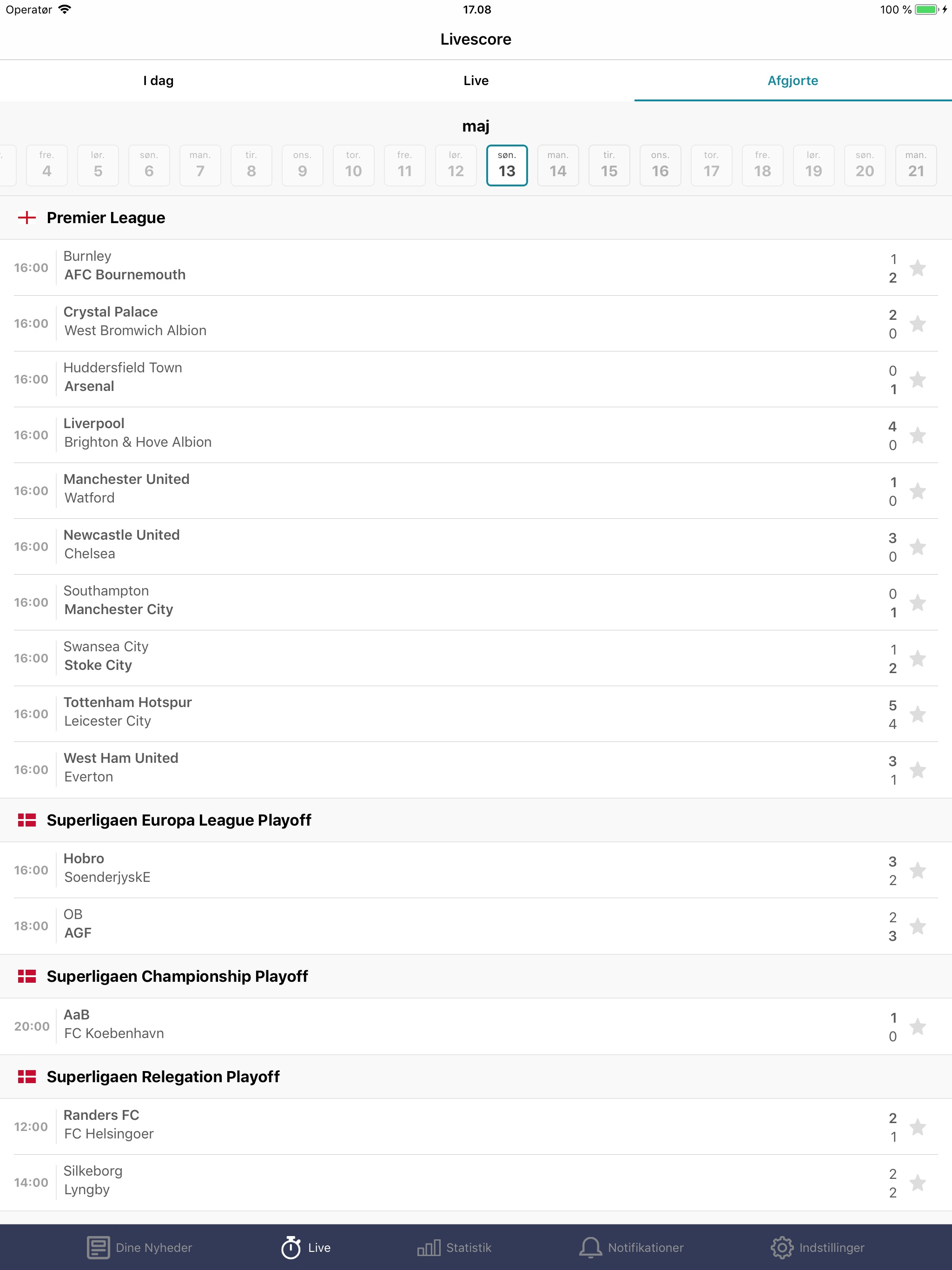 Tjek Fodbold