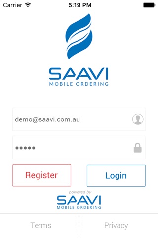 SAAVI ORDERING screenshot 2