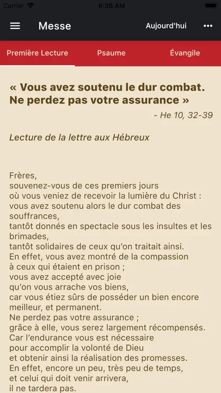 AELF Bible catholique screenshot 1 of 6
