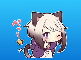 Cute Cat Girl Japanese Stickers