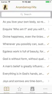 Anandamayi Ma Quotes screenshot #2 for iPhone