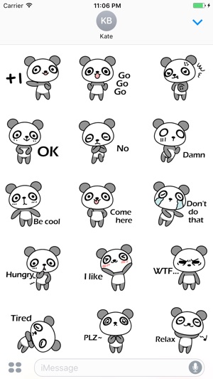 Popo The Cute Panda Stickers(圖2)-速報App