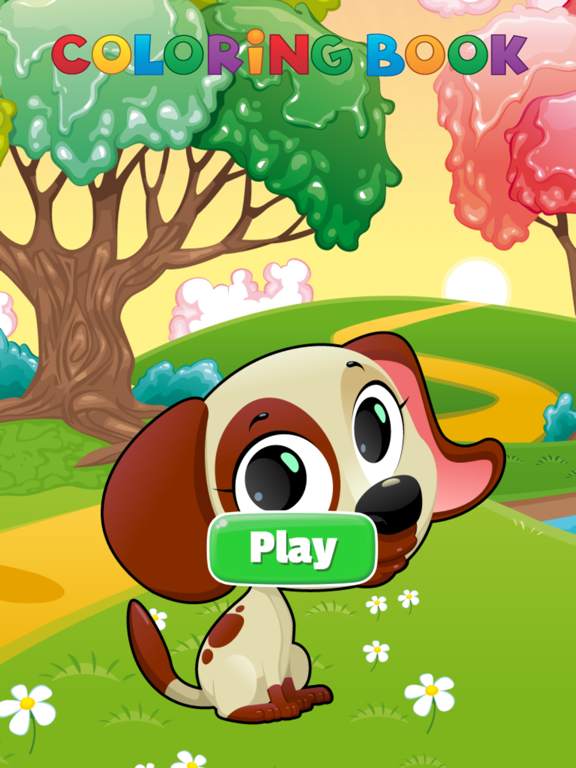 Screenshot #5 pour Cute Dogs Coloring book Pour Enfant